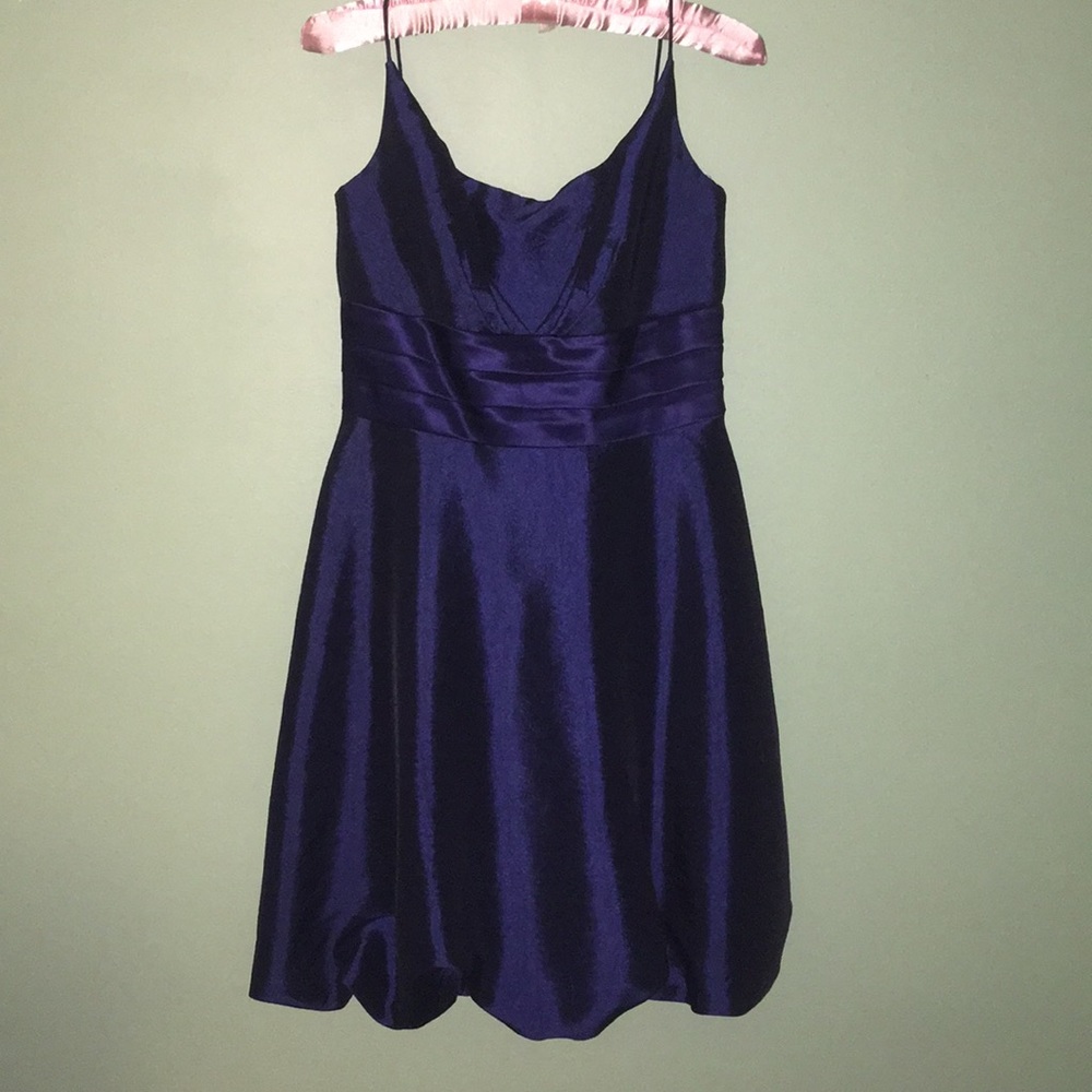 sapphire blue cocktail dress